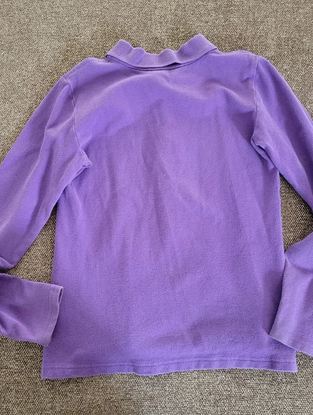 Ralph Lauren Purple Long Sleeve Polo Kids Size Medium 8/10
